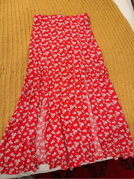 Zara Dresses & Skirts - Pink Zara Floral Midi Skirt